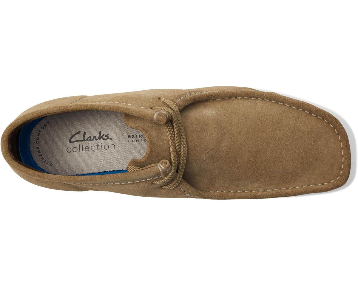 Men's Clarks Shacre Boots Dark Sand Suede