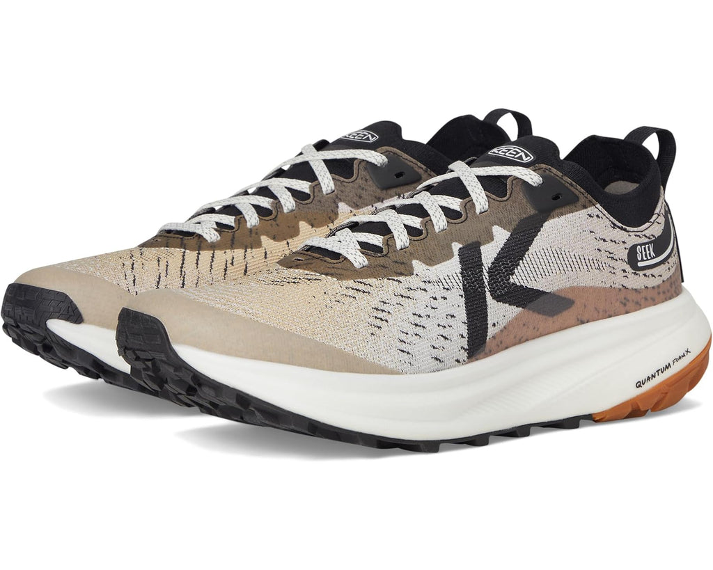 Men's KEEN Seek Trail Running Shoes Safari/Black