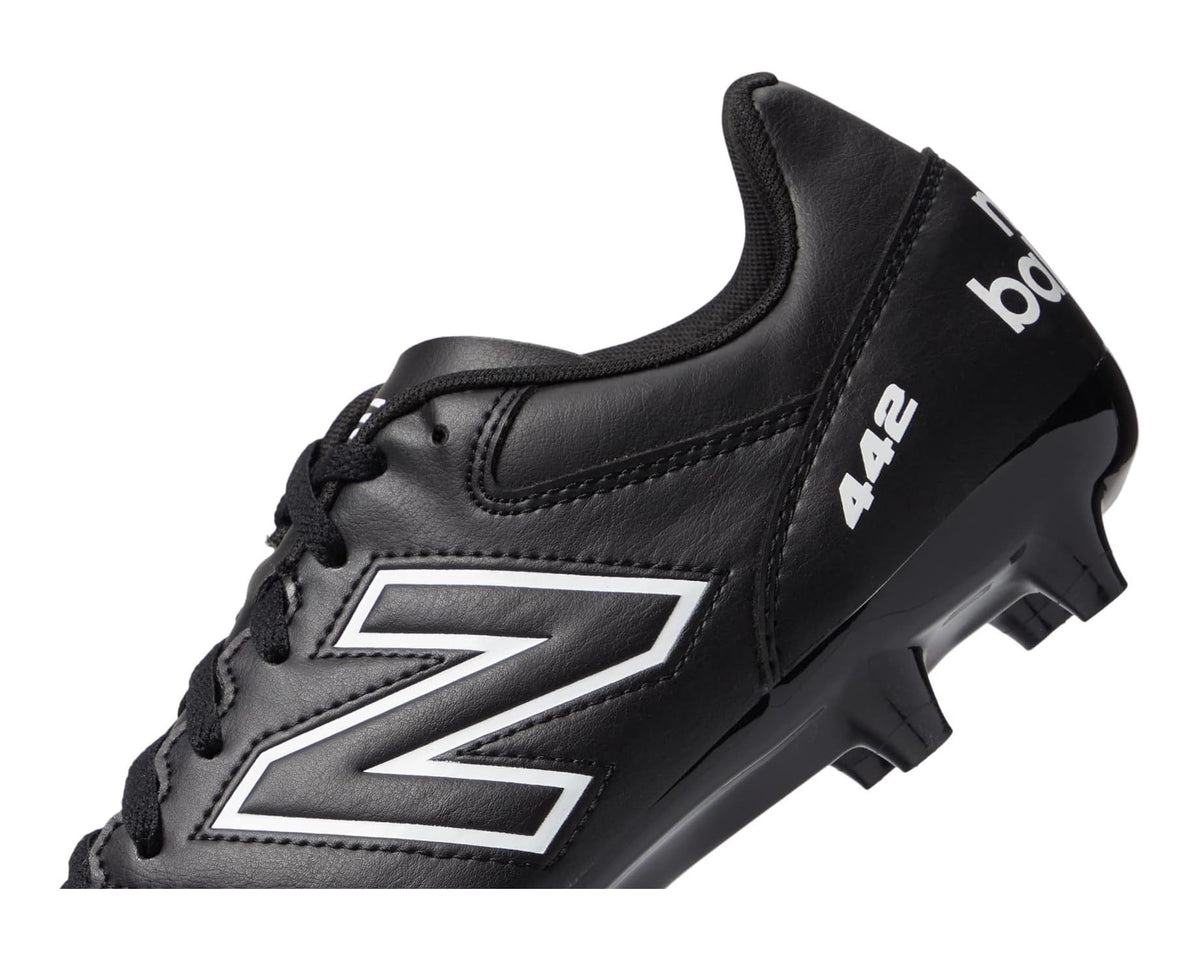 Men's New Balance 442 V2 Academy FG Soccer Cleats Black/White