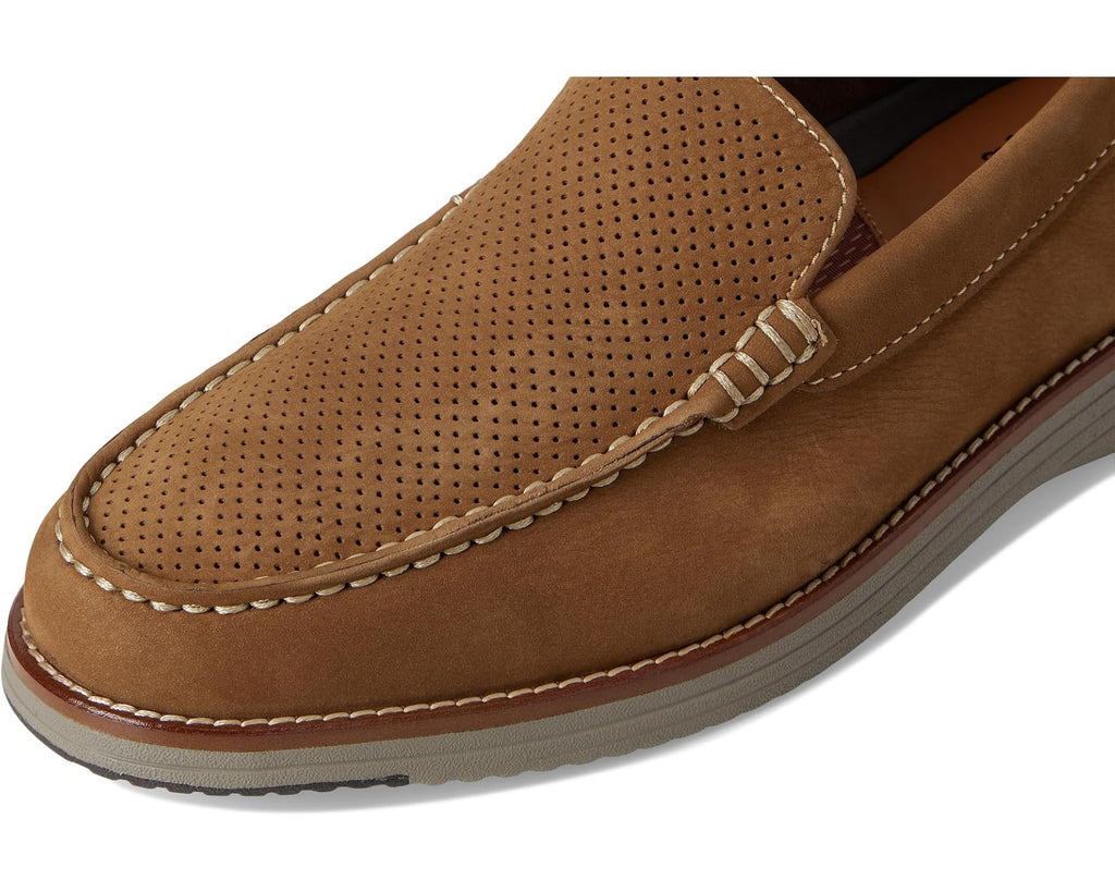 Men's Johnston & Murphy Upton Perfed Venetian Snuff Nubuck