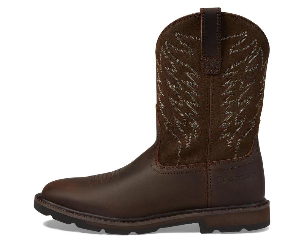 Men's Ariat Groundbreaker Wide Square Toe Brown