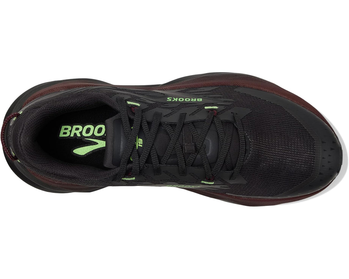 Men's Brooks Cascadia 19 Phantom/Rum Raisin/Green