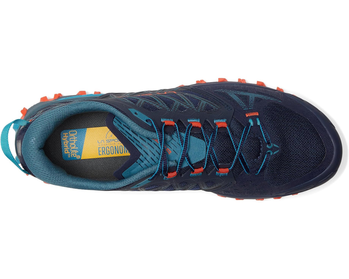 Men's La Sportiva Bushido III Deep Sea/Cherry Tomato