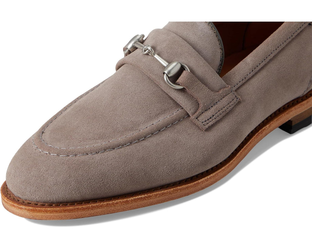 Men's Allen Edmonds Randolphbit Loafer/Moc Shoes Pewter Suede