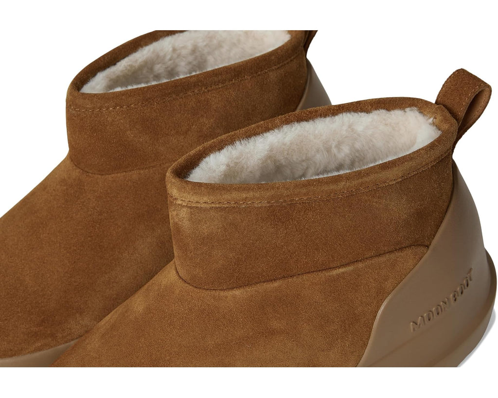 Unisex MOON BOOT Luna Low Boot Suede Cognac