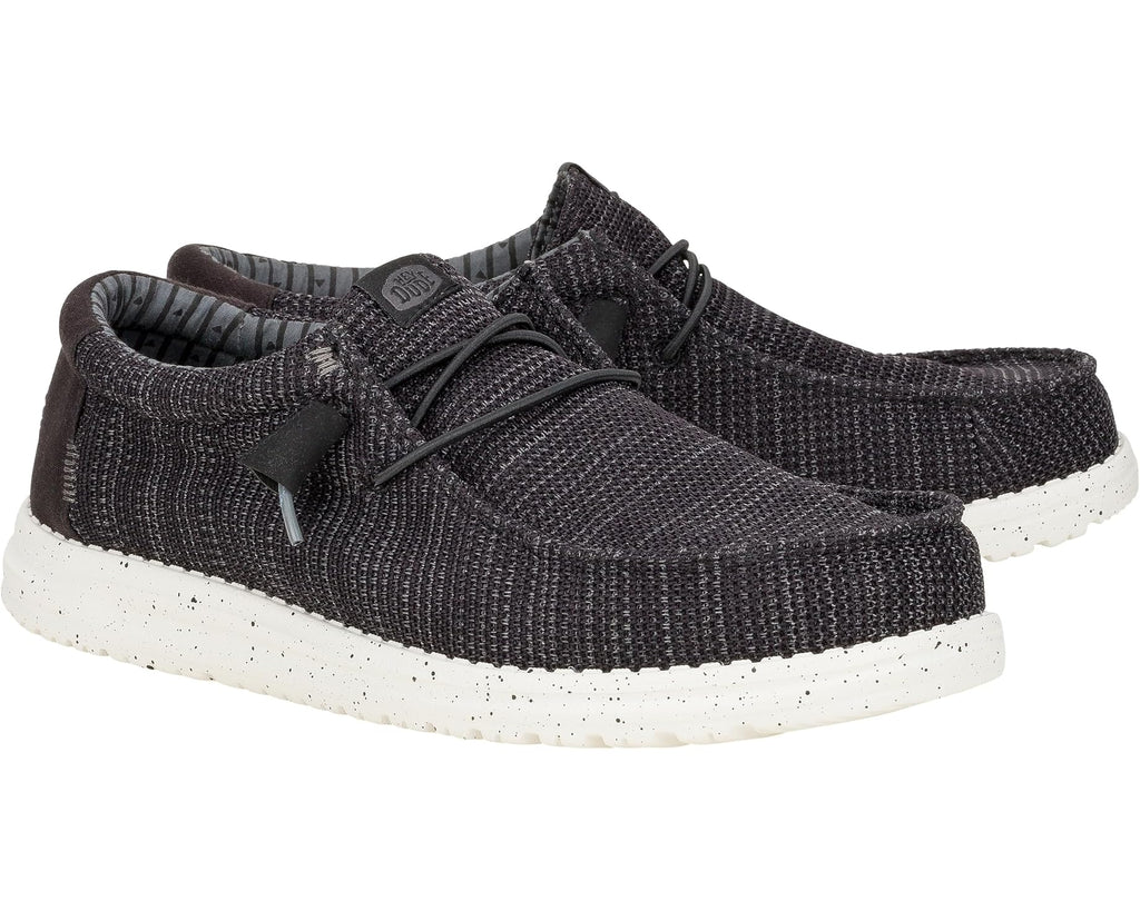 Men's Hey Dude Wally Stretch Sox Black/White