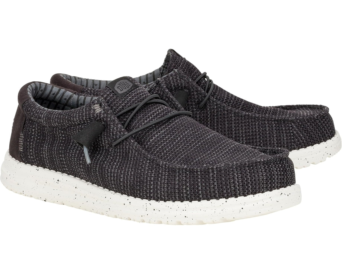 Men's Hey Dude Wally Stretch Sox Black/White