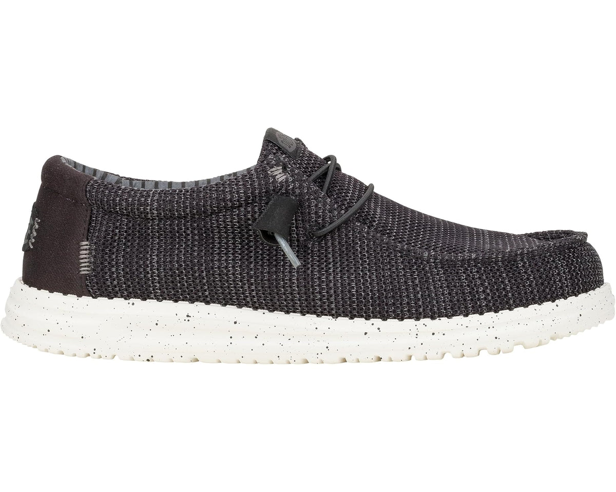 Men's Hey Dude Wally Stretch Sox Black/White