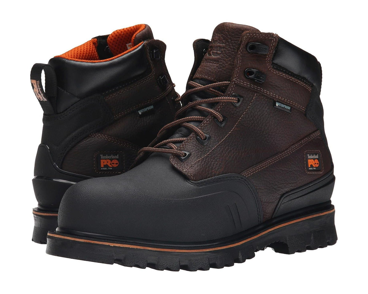 Men's Timberland PRO 6 Rigmaster XT Steel Safety Toe Waterproof Brown