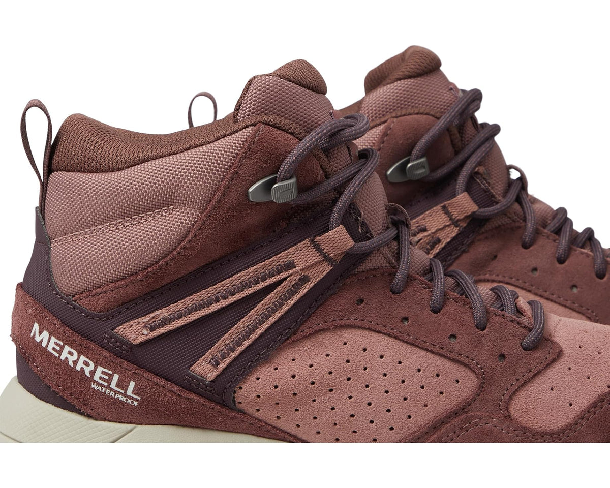 Men's Merrell Wildwood Mid LTR Waterproof Marron/Burlwood