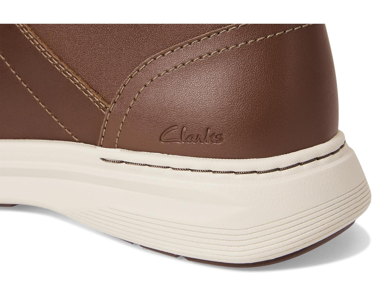 Men's Clarks Craftwell Mid Dark Tan Leather