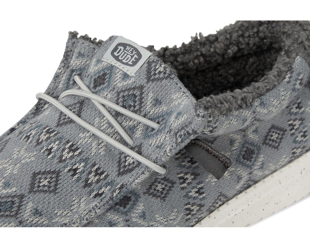 Men's Hey Dude Wally Sweater Monument Grey/Multi
