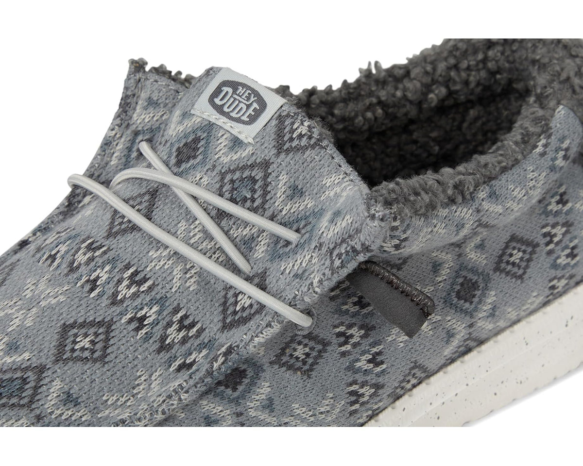 Men's Hey Dude Wally Sweater Monument Grey/Multi