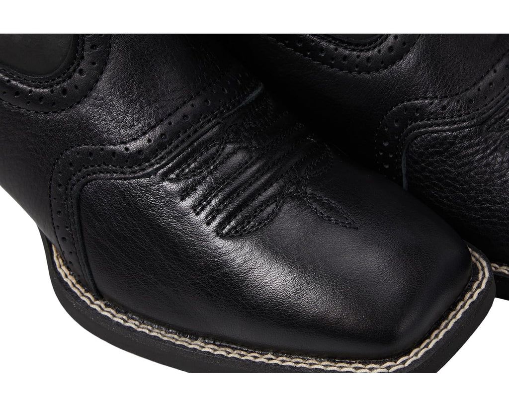 Men's Ariat Sport Western Wide Square Toe Black Deertan/Black