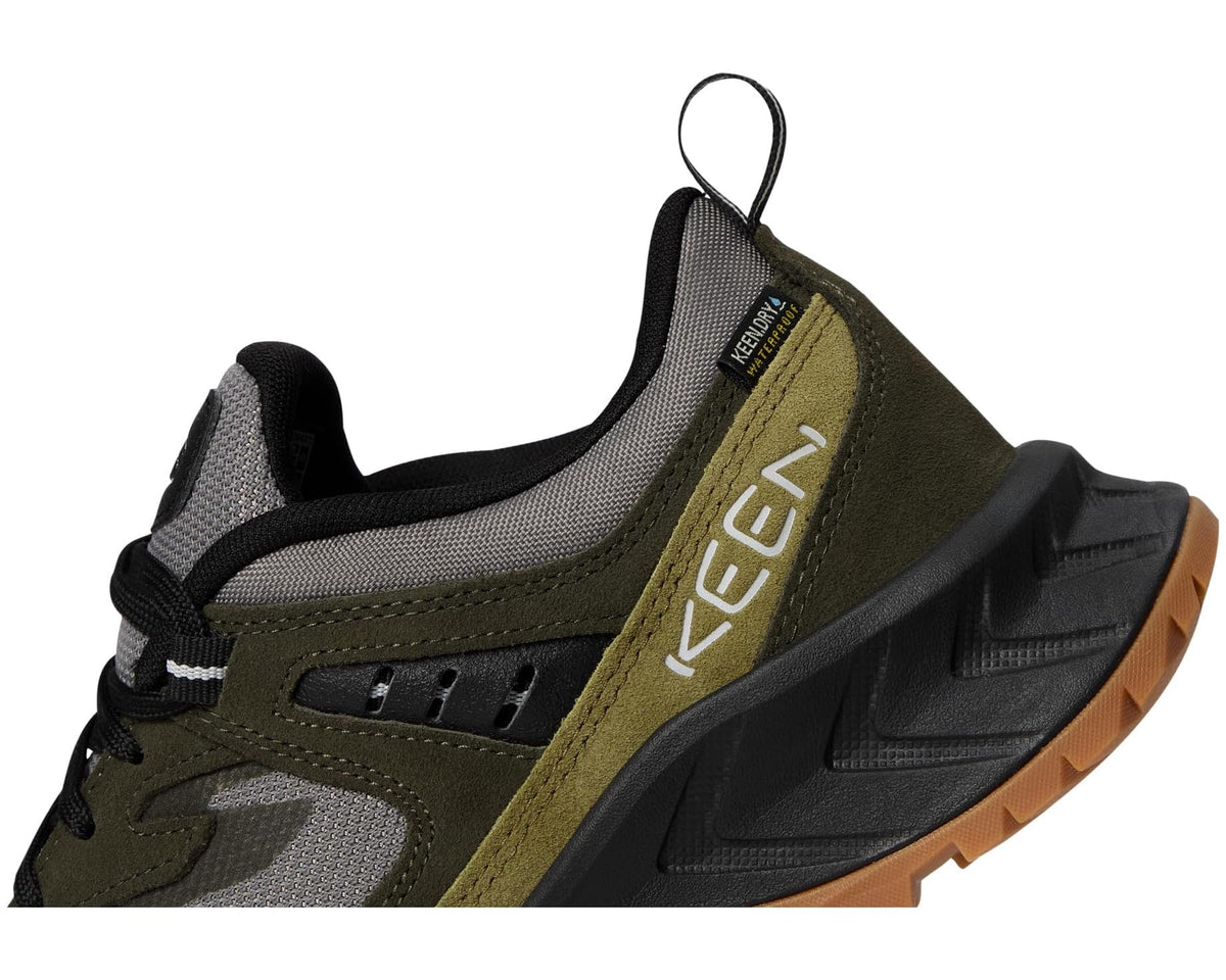 Men's KEEN Hightrail Waterproof Hiking Shoes Steel Grey/ForeST Night