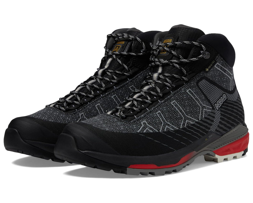 Men's Asolo Falcon Evo Jaquard GV MM Black/Red