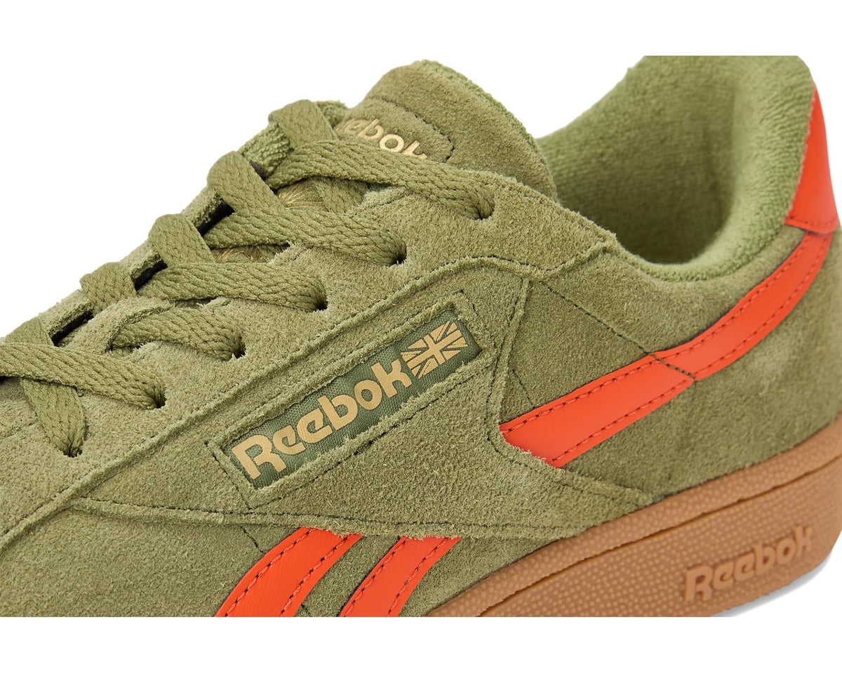 Unisex Reebok Lifestyle Club C Grounds UK Deepolive/Pumporange/Gum